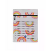 Insulin cooling wallet with rainbow design, suitable for 4 insulin pens or 8 vials, featuring a secure zipper and compact size.
