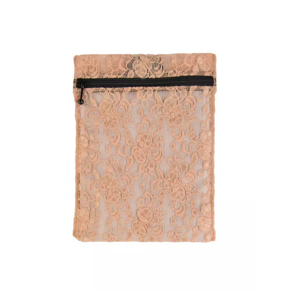 Insulin cooling wallet in lace design with zipper, size for 4 insulin pens or 8 vials, stylish and reusable.