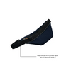 Navy blue Dia-Fanny Pack perfect for diabetic supplies and insulin pump storage