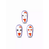 Cartoon ghost figures with purple outlines on Dexcom G6 Stickers for Christmas 2024