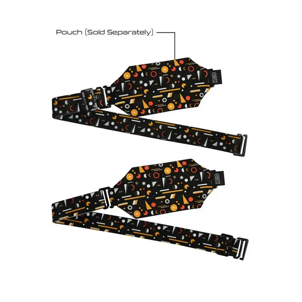 Adjustable belt for insulin pump pouches with colorful design and secure hooks, Kaio-Dia multi-purpose belt.