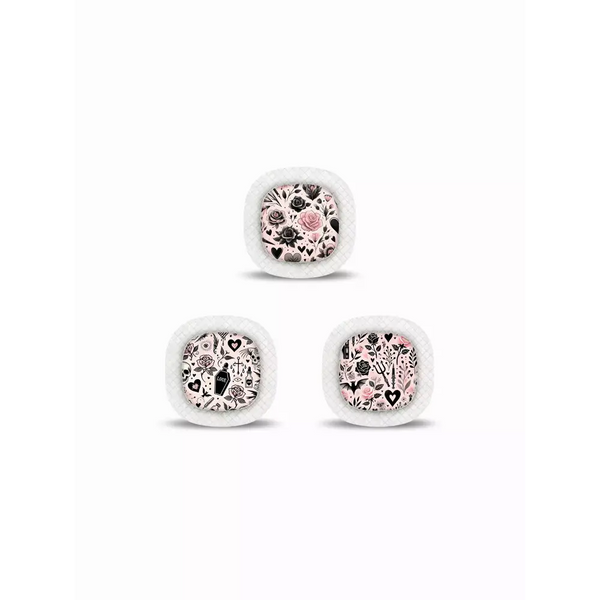 Valentine 2025 Medtronic Simplera Stickers with love, gothic, and plant designs.