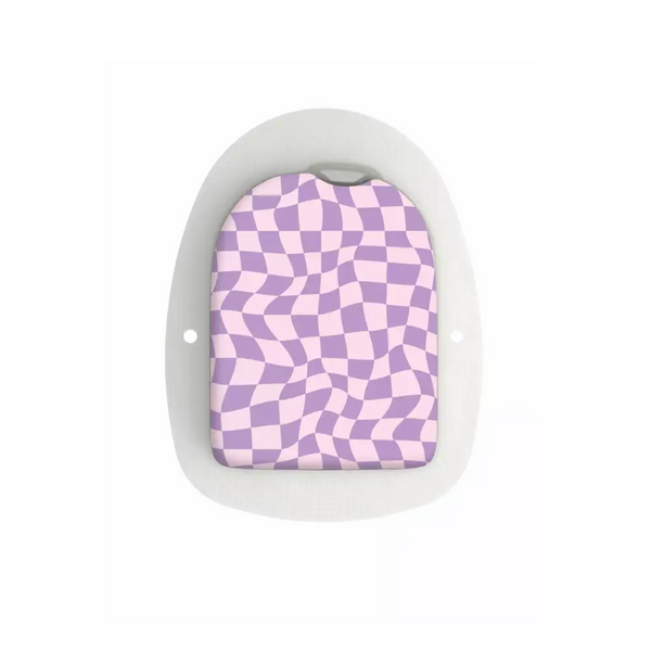 stickers for Omnipod POD with retro checker pattern from Y2K Collection