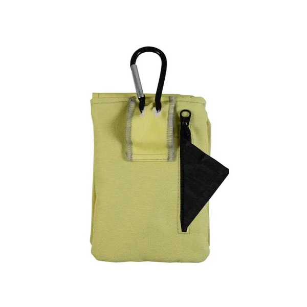 Insulin pump pouch for kids with cooling system, carabiner, loop, and fun design.