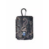 Stylish insulin pump pouch with cooling system, featuring paisley print, belt loop, and carabiner.