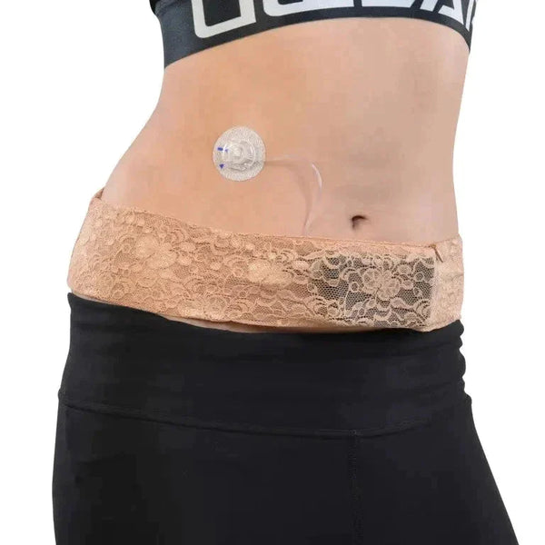 Cinturón de encaje para bomba de insulina para mujer - Dia-BellyBand Spacy Lacy