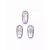 Winter-themed Dexcom G6 sensor stickers, featuring festive designs, on a white background.