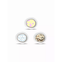 Winter-themed Dexcom G7 sensor stickers in holiday designs.