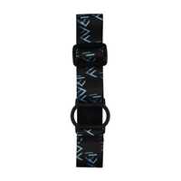 Elastic black and blue Sibionics GS1 CGM armband with adjustable strap for secure sensor fit.