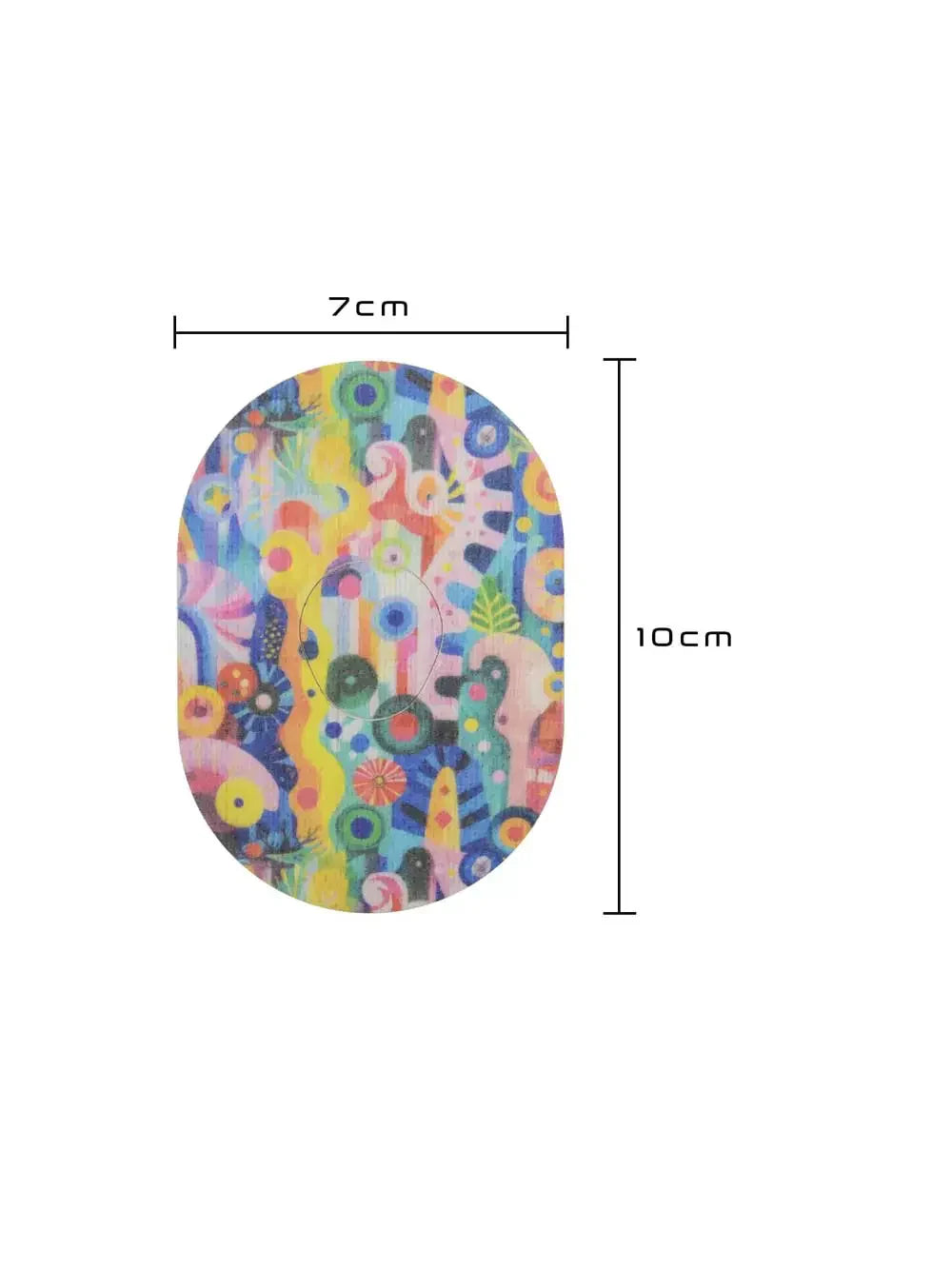 Parche adhesivo para Dexcom G7, diseño Ethereal Bloom, medidas 7 x 10 cm