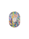 Dexcom G7 sensor patch with colorful childhood-inspired design for secure and comfortable fit.