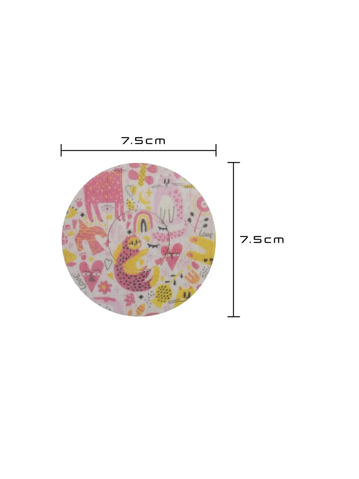 Parche adhesivo para FreeStyle Libre 2, diseño Catch the Love, medidas 7,5 x 7,5 cm