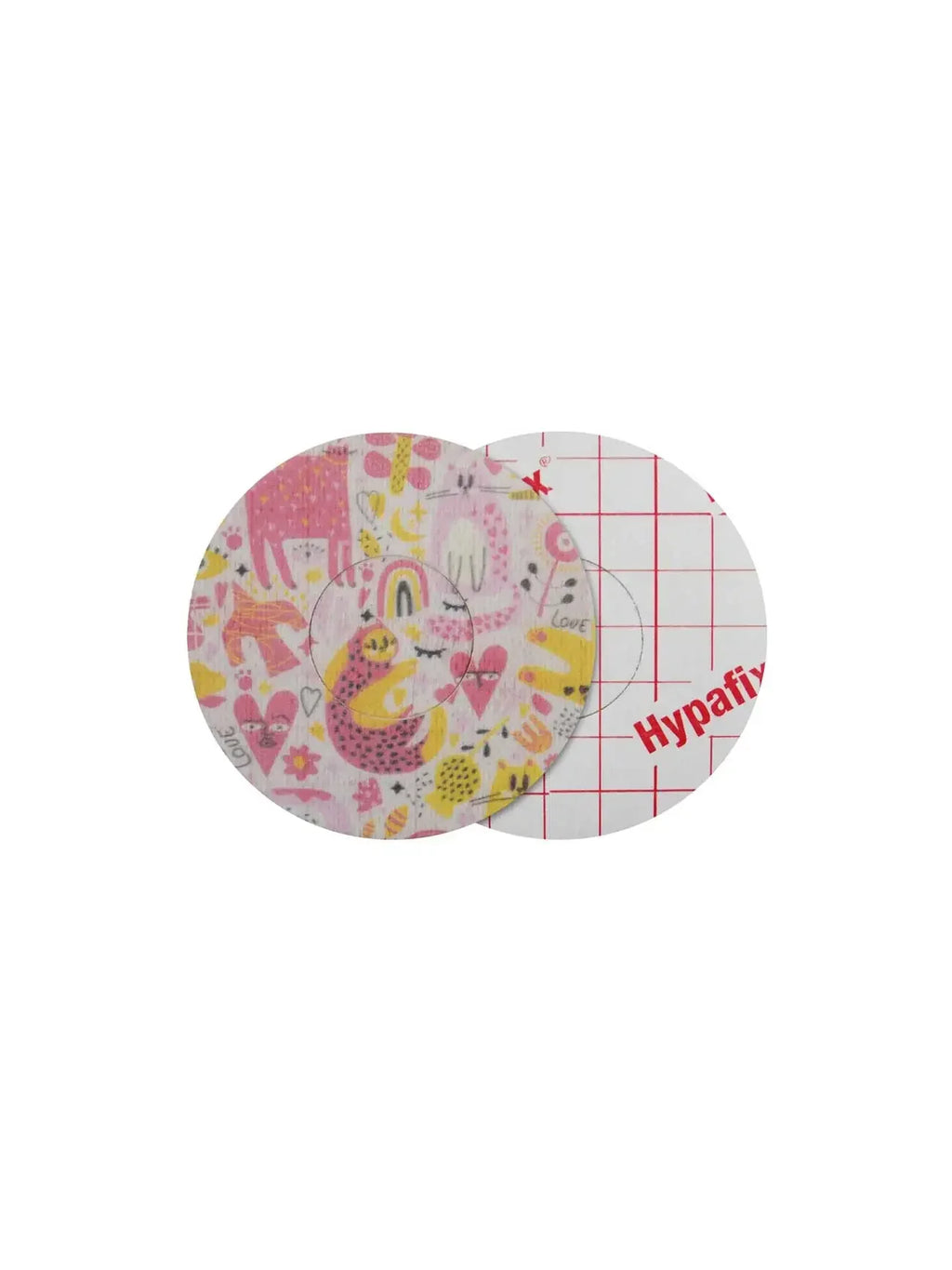 Parche adhesivo para FreeStyle Libre 2, diseño Catch the Love, anverso y reverso con protector