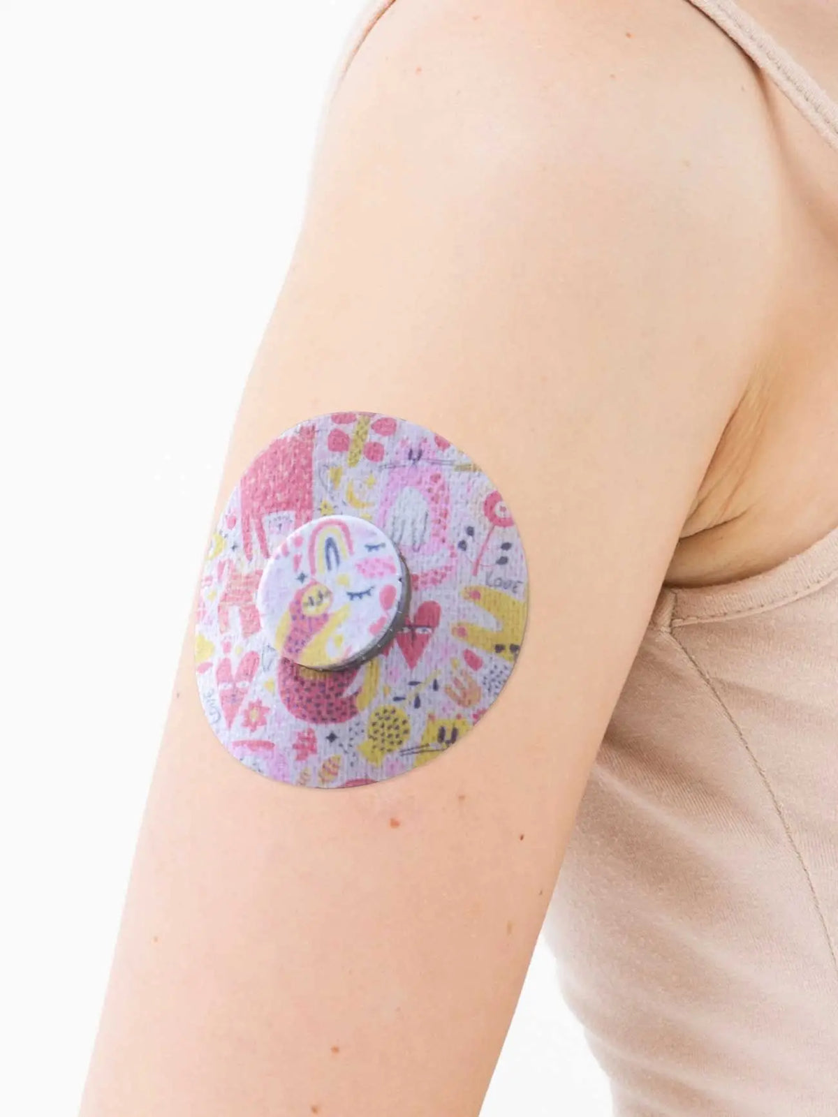 Parche adhesivo para FreeStyle Libre 2, diseño Catch the Love, en el brazo