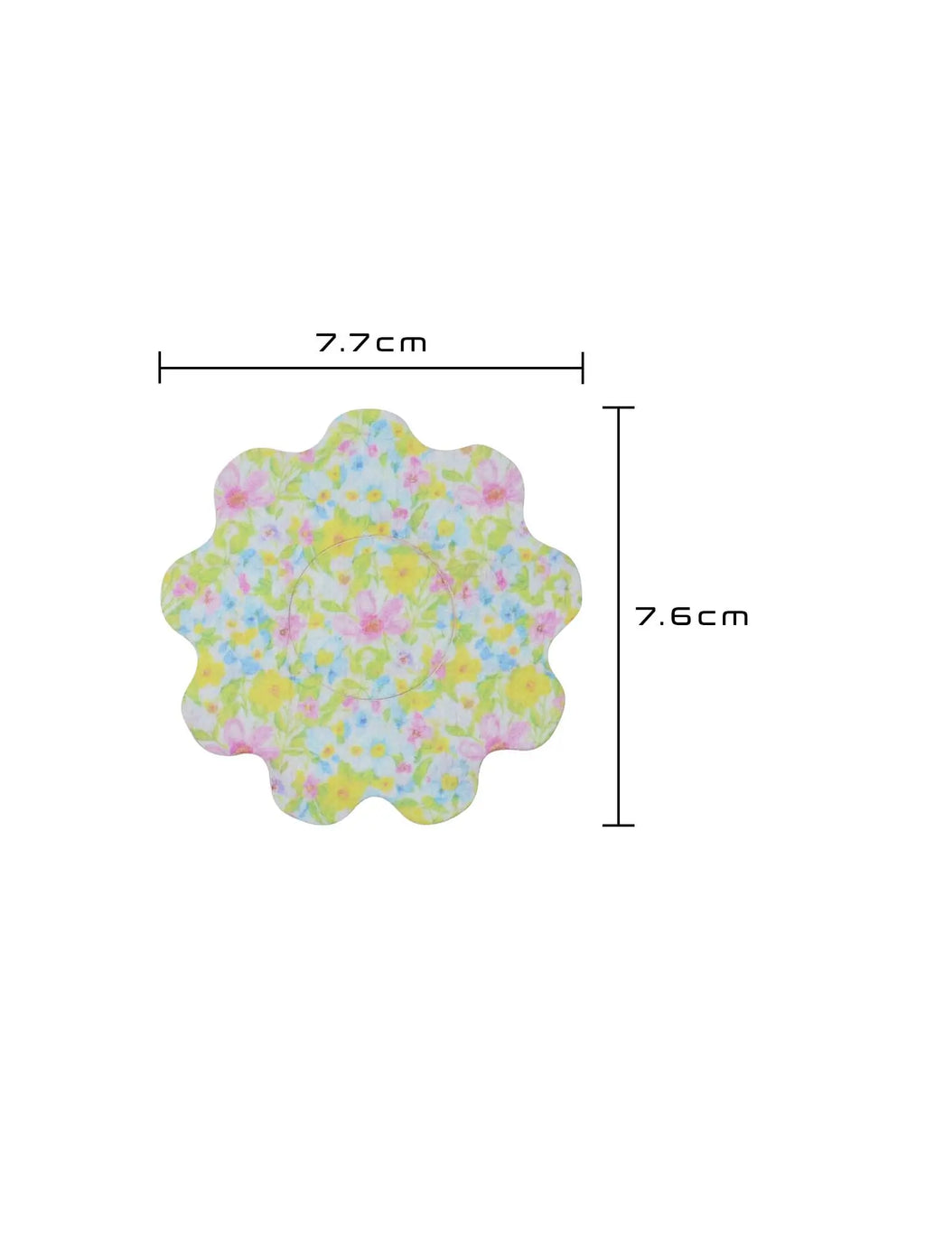 Parche adhesivo infantil para FreeStyle Libre 2, forma de flor, medidas 7,7 x 7,6 cm