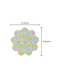 Parche adhesivo infantil para FreeStyle Libre 2, forma de flor, medidas 7,7 x 7,6 cm