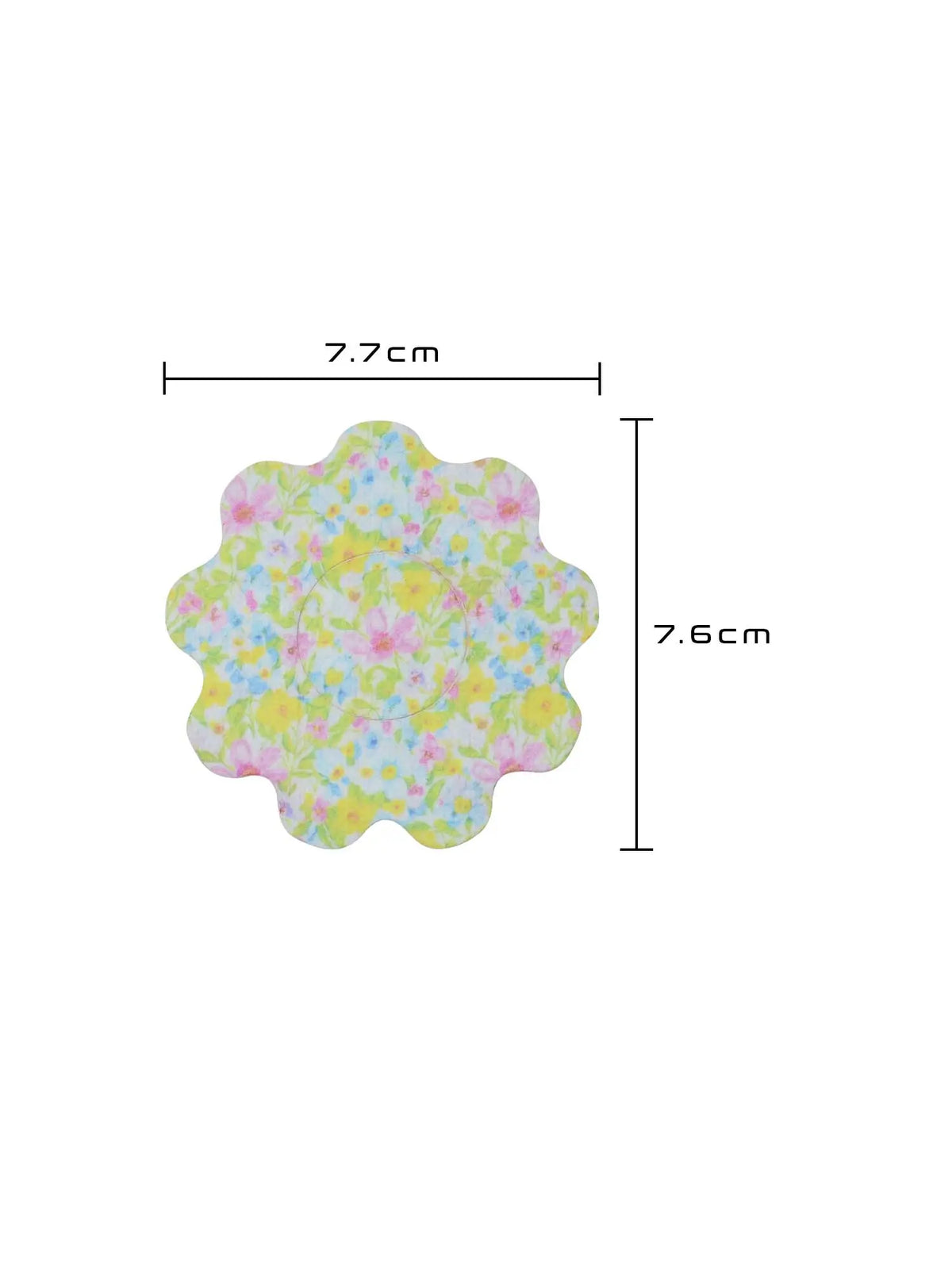 Parche adhesivo infantil para FreeStyle Libre 2, forma de flor, medidas 7,7 x 7,6 cm