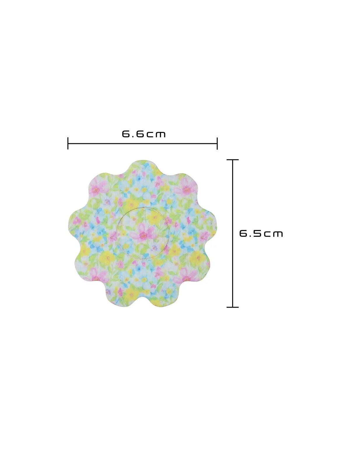 Parche adhesivo infantil para FreeStyle Libre 3, forma de flor, medidas 6,6 x 6,5 cm