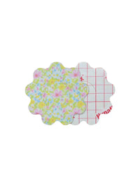 Parche adhesivo infantil para FreeStyle Libre 2, forma de flor, anverso y reverso con protector