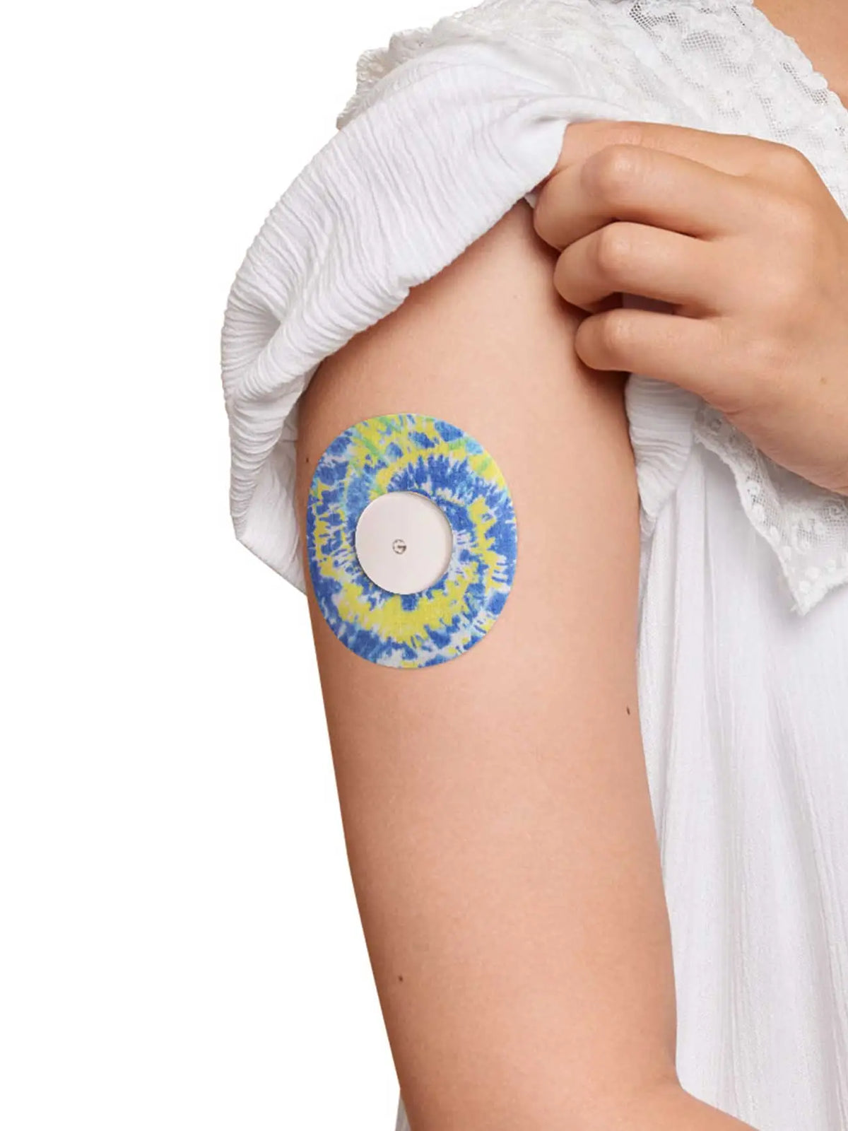 Parche adhesivo para FreeStyle Libre 2, Color Splash, diseño tie-dye en el brazo