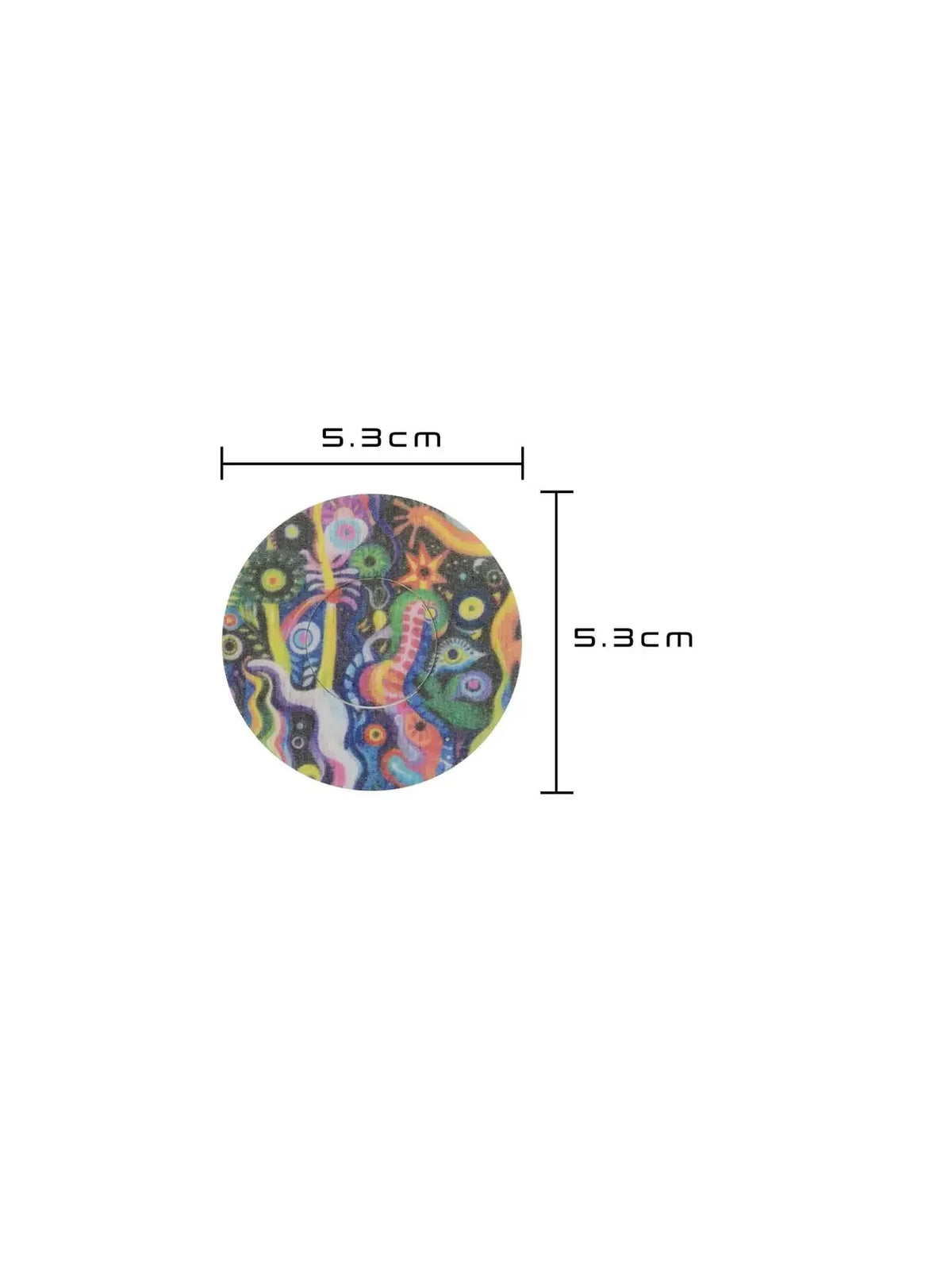 Parche adhesivo para FreeStyle Libre 3, diseño Lucid Echo, medidas 5,3 x 5,3 cm