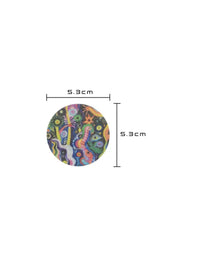 Parche adhesivo para FreeStyle Libre 3, diseño Lucid Echo, medidas 5,3 x 5,3 cm