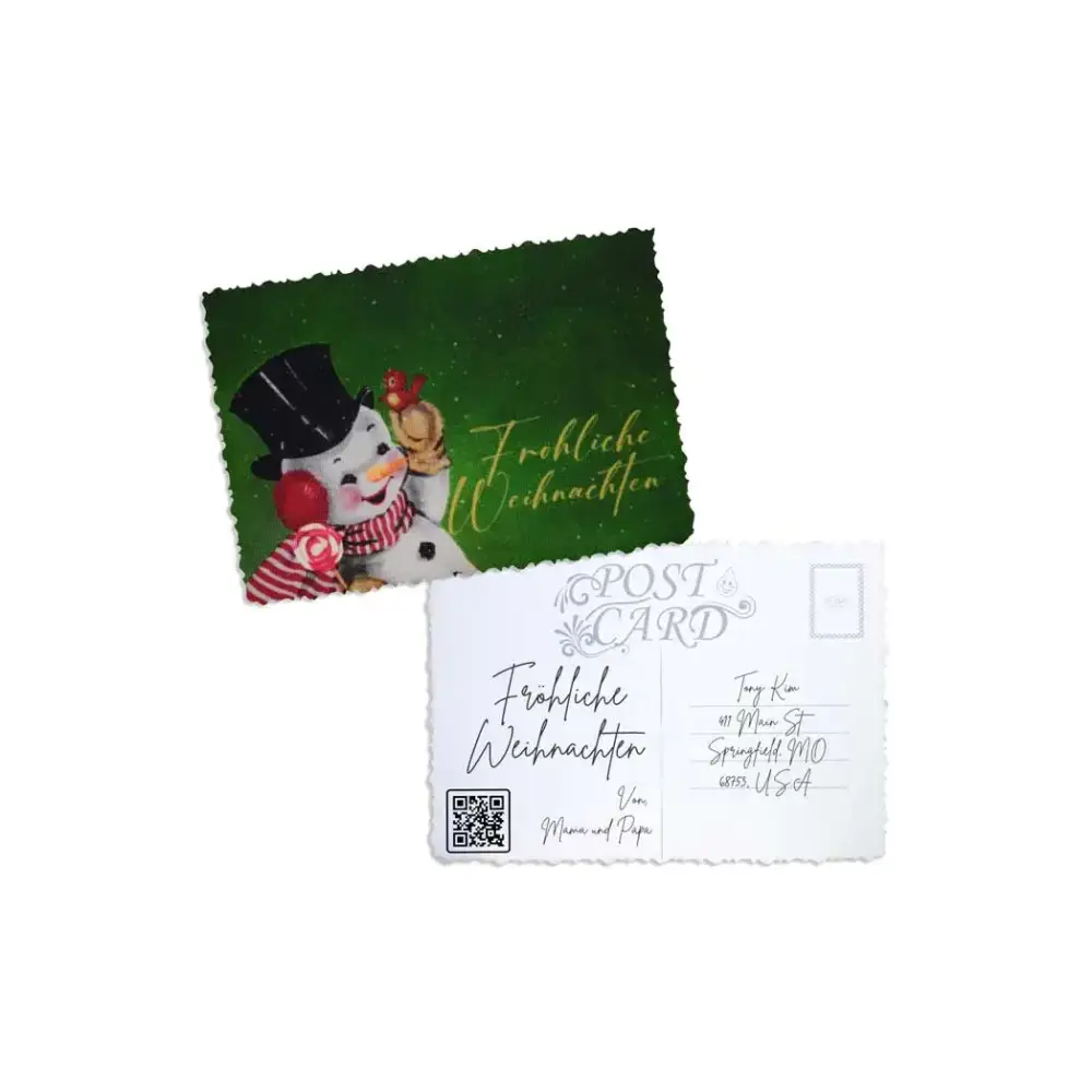 Elegant Christmas Postcard - Kaio-Cards