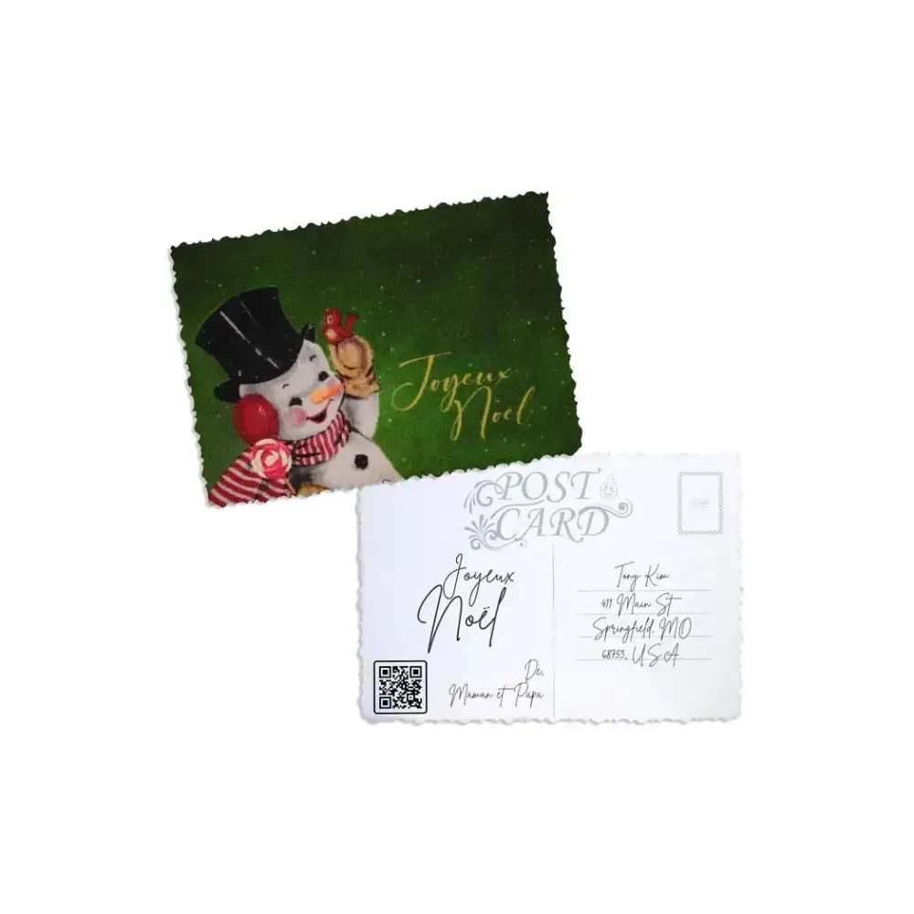 Elegant Christmas Postcard - Kaio-Cards