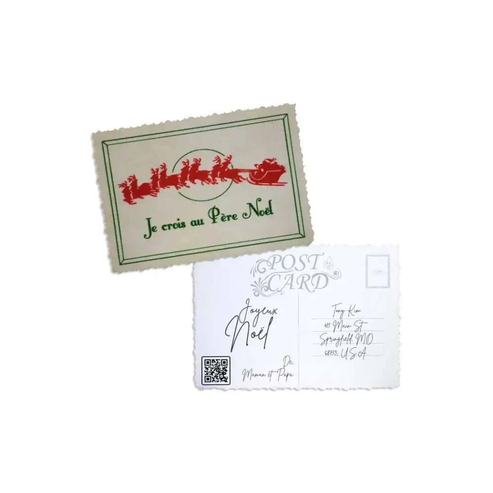 Elegant Christmas Postcard - Kaio-Cards