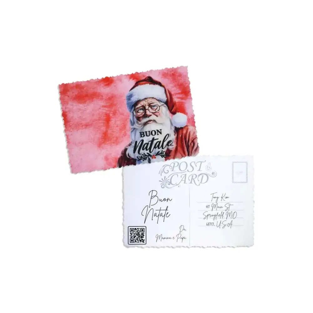 Elegant Christmas Postcard - Kaio-Cards