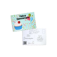 Diaversary Postcards - Kaio-Canva Cards with cupcake design and space for personal message.