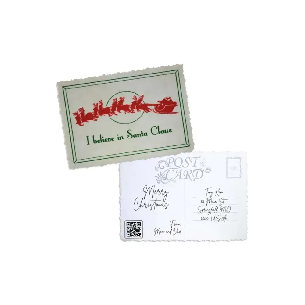 Elegant Christmas Postcard - Kaio-Cards