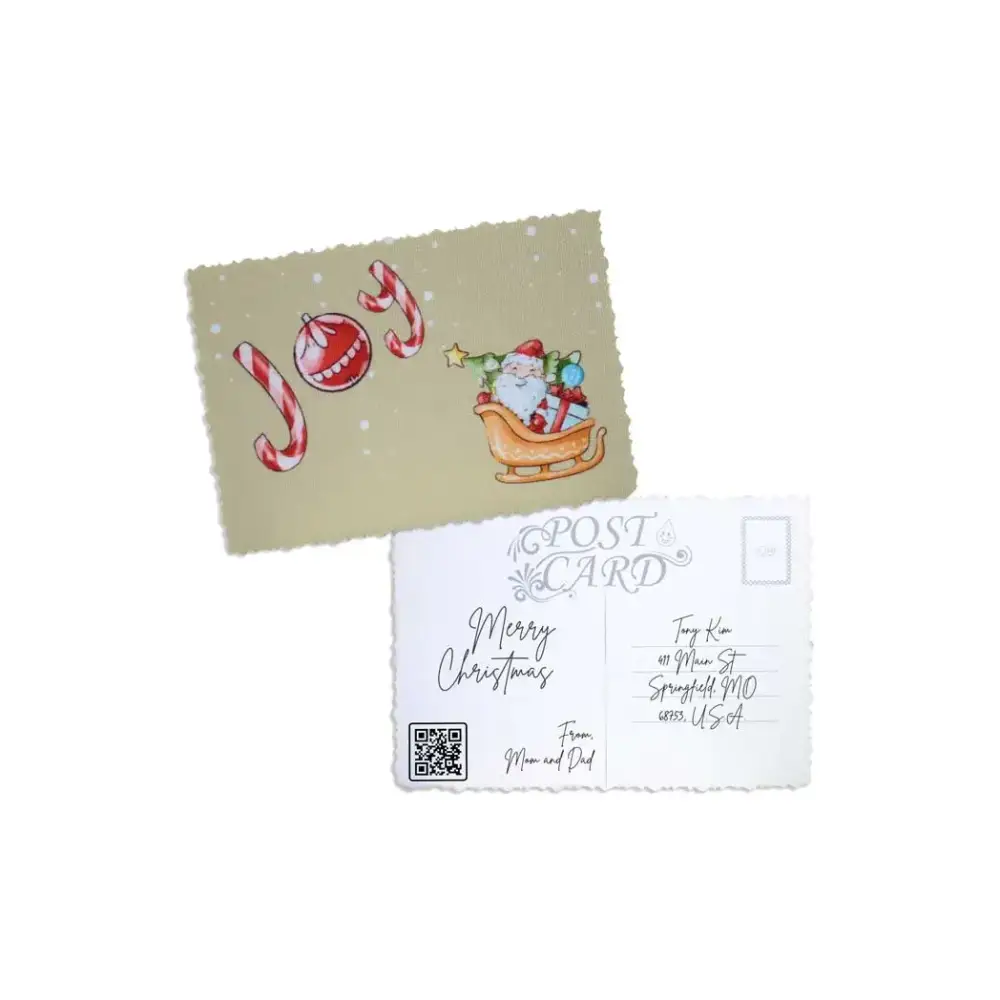 Elegant Christmas Postcard - Kaio-Cards