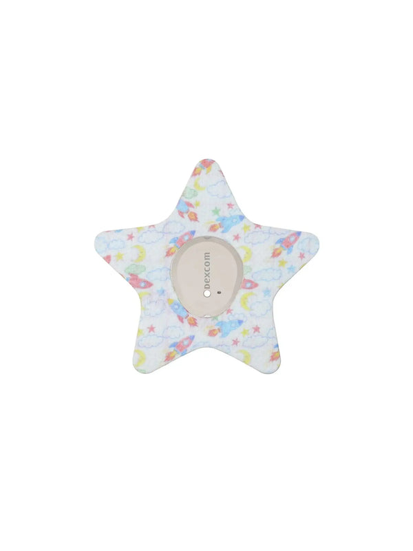 Parche adhesivo infantil para Dexcom G7 – Flor, Estrella o León – Patch Me Up!