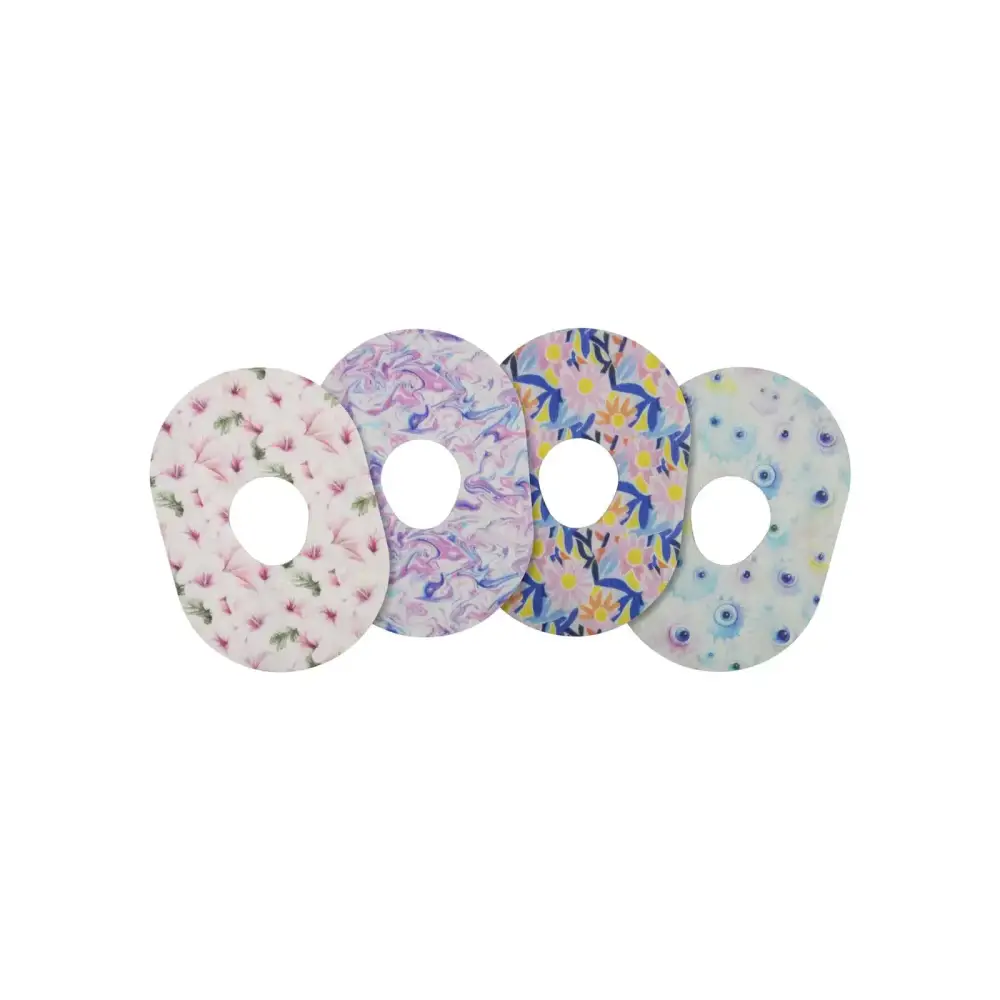 Parches adhesivos para Dexcom G7, serie Spring, Spring Set II, 4 diseños