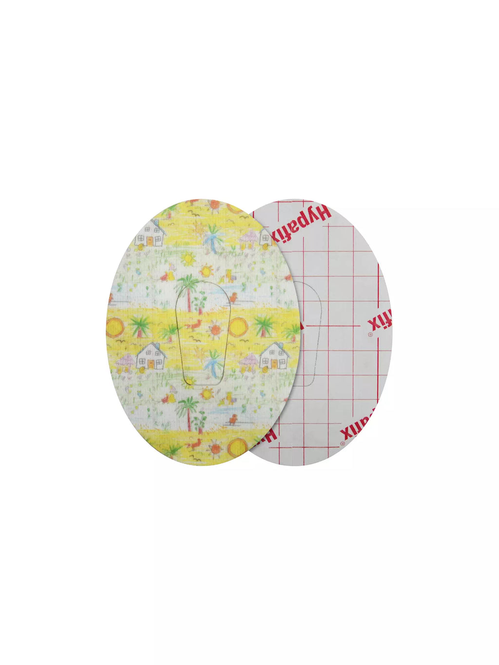 Parche adhesivo para Dexcom G6, diseño Childhood Memories, anverso y reverso con protector