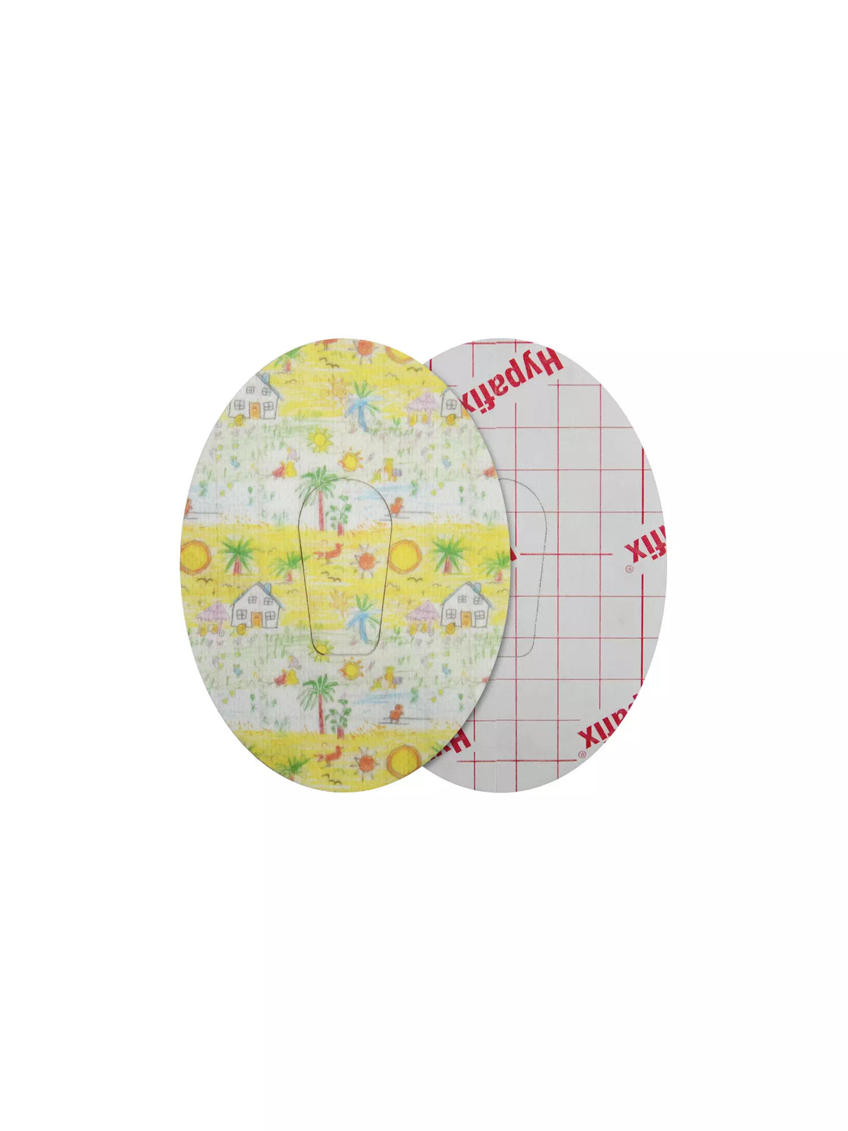 Parche adhesivo para Dexcom G6, diseño Childhood Memories, anverso y reverso con protector