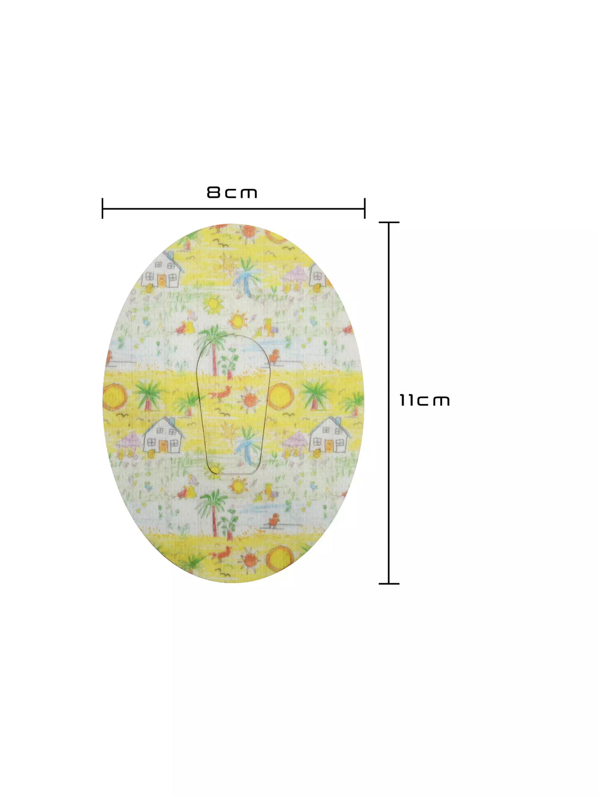 Parche adhesivo para Dexcom G6, diseño Childhood Memories, medidas 8 x 11 cm