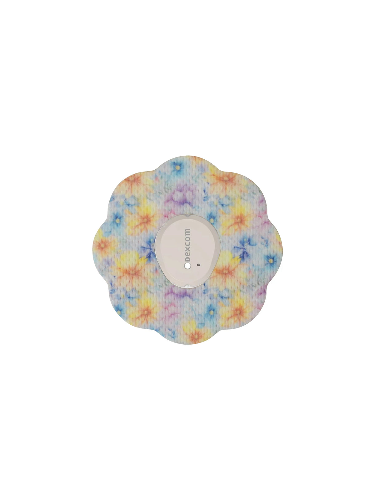 Parche adhesivo para Dexcom G7, forma de galleta, diseño Gardenia