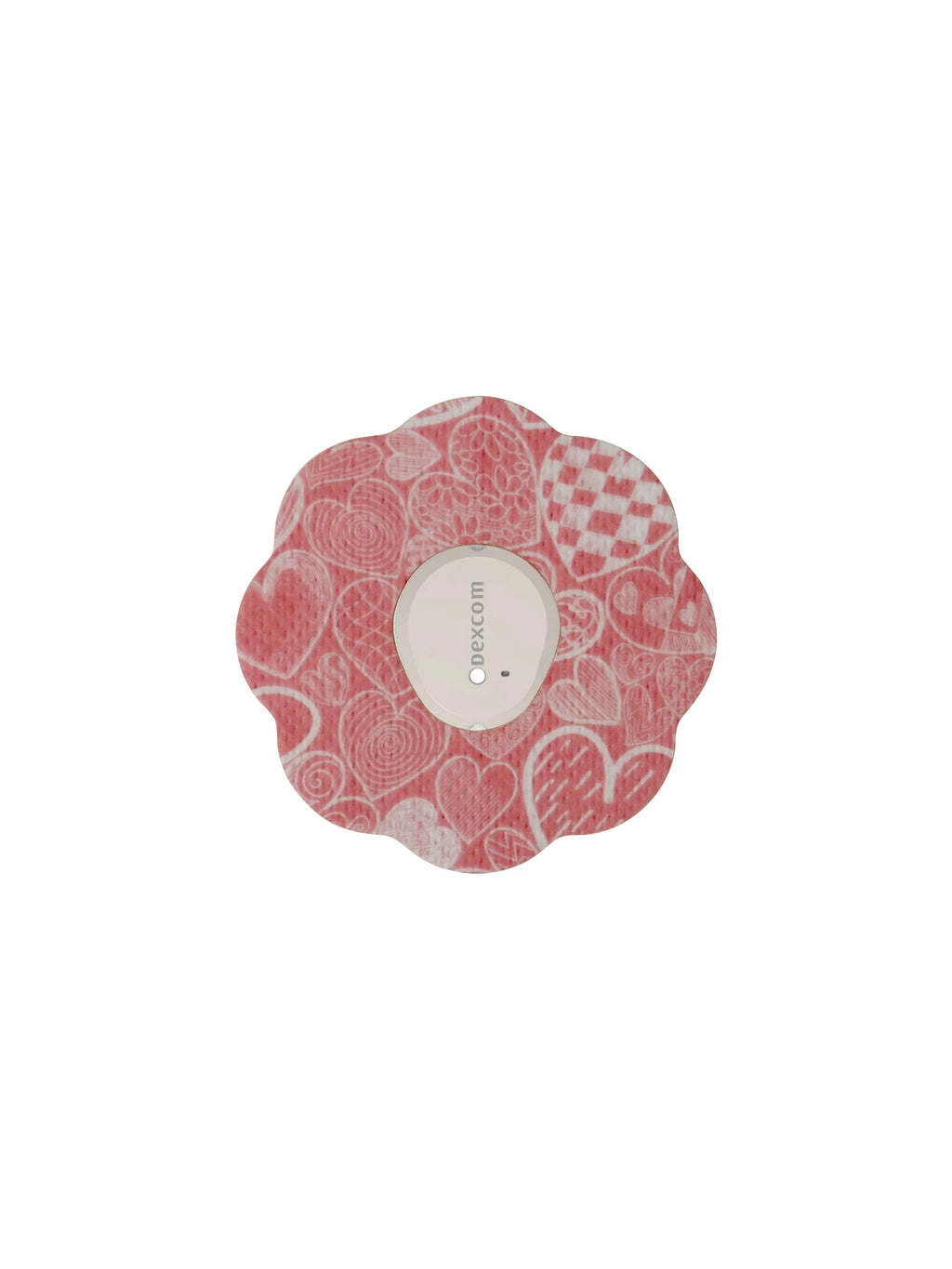Parche adhesivo para Dexcom G7, forma de galleta, diseño Kind of Love