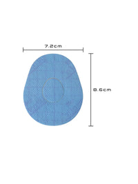Parche adhesivo para Dexcom G7, forma de gota, medidas 7,2 x 8,6 cm