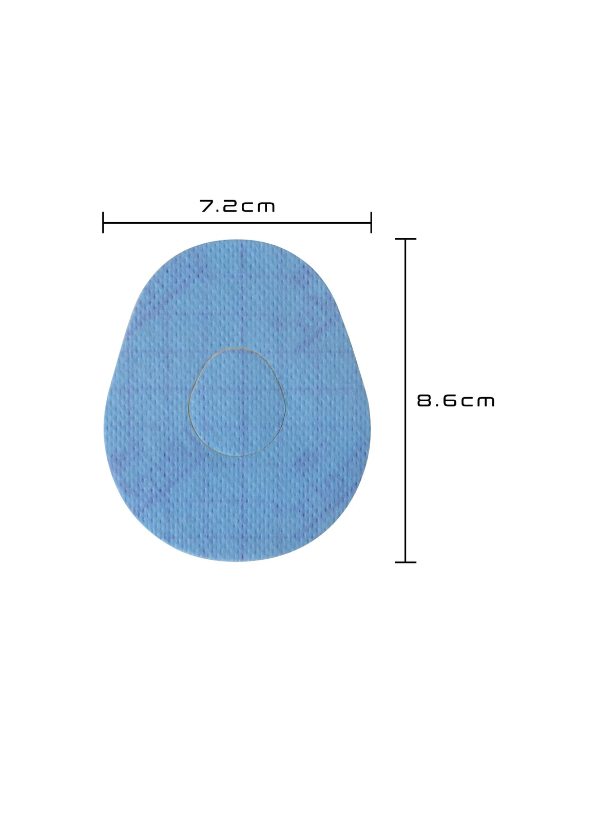 Parche adhesivo para Dexcom G7, forma de gota, medidas 7,2 x 8,6 cm