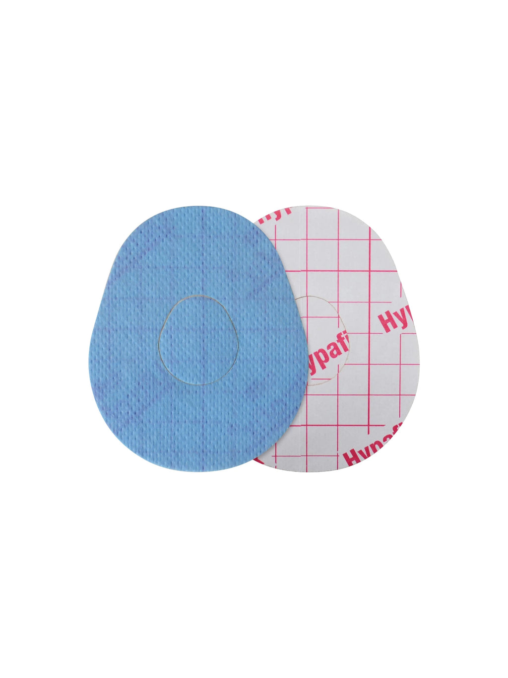 Parche adhesivo para Dexcom G7, forma de gota, anverso y reverso con protector