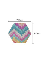 Parche adhesivo para Dexcom G7, forma de hexagonal, medidas 7,5 x 6,7 cm