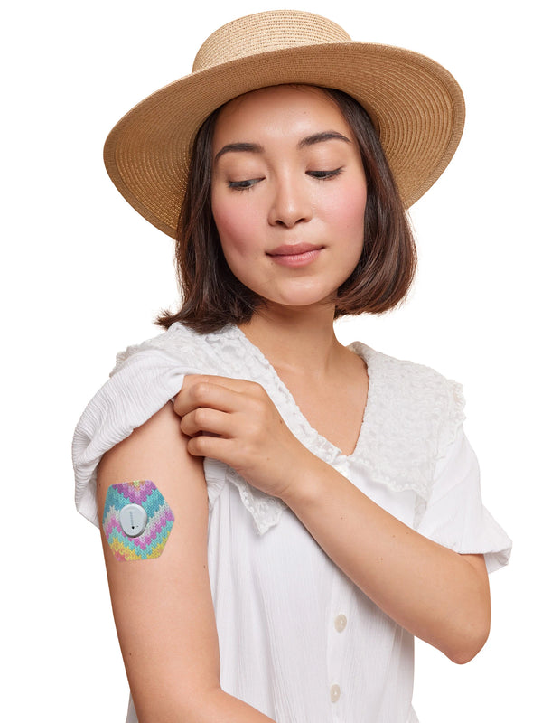 Parche Dexcom G7 – Forma de hexágono – Patch Me Up!