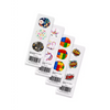 Dexcom G7 Stickers - Fun Vibes collection showcasing designs like BAM!, Lego, Unicorn, and Flowers. Customize and protect your CGM sensor with vibrant stickers.