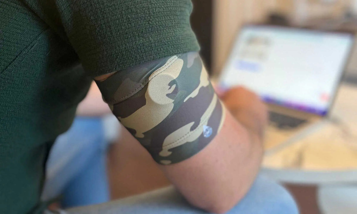 glucose sensor armband protection Imagen