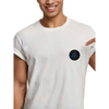 Viking-themed diabetes awareness iron-on patch on white t-shirt