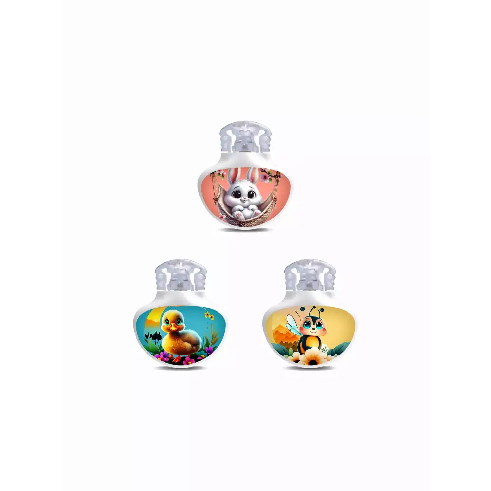 Guardian Enlite Sensor Stickers - Spring Edition 2024 with playful animal designs for diabetes management.