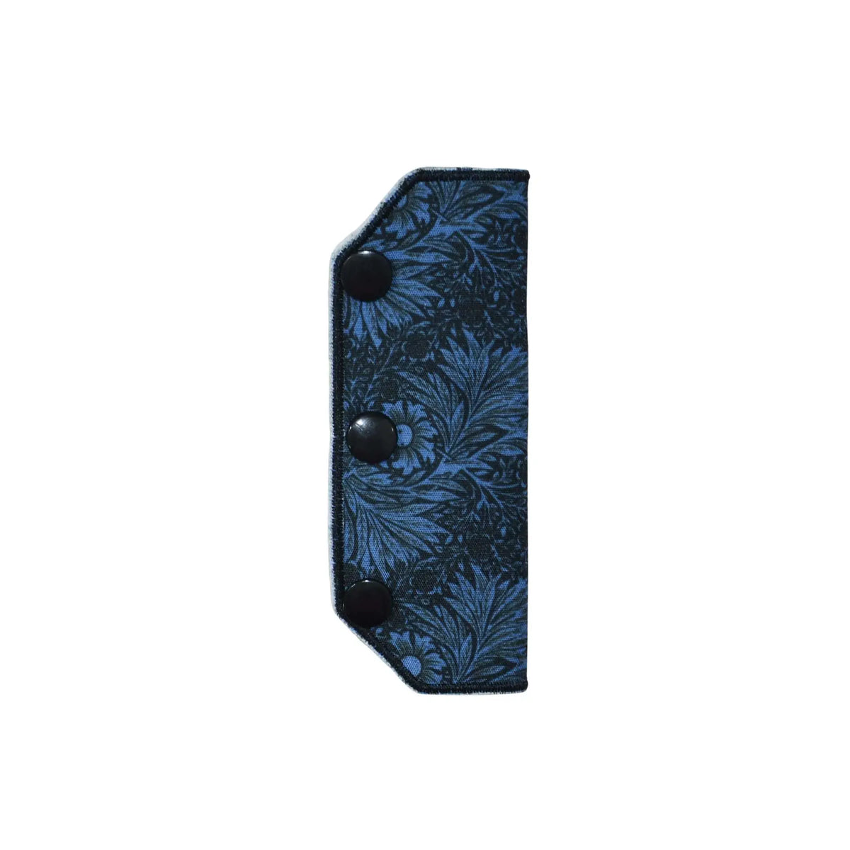 feeding tube port cover dark blue with flowers design protective washable cover for daily tube protection